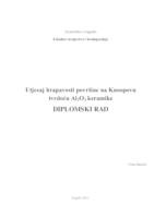 Utjecaj hrapavosti površine na Knoopovu tvrdoću Al2O3 keramike