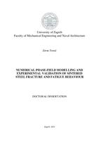 Numerical phase-field modelling and experimental validation of sintered steel fracture and fatigue behaviour