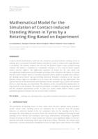 Mathematical Model for the Simulation of Contact-Induced Standing Waves in Tyres by a Rotating Ring Based on Experiment