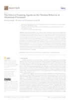 The Effect of Foaming Agents on the Thermal Behavior of Aluminum Precursors