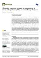 Influence of Ausforming Treatment on Super Elasticity of Cu-Zn-Al Shape Memory Alloy for Seismic Energy Dissipaters