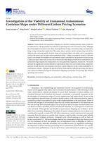 Investigation of the Viability of Unmanned Autonomous Container Ships under Different Carbon Pricing Scenarios