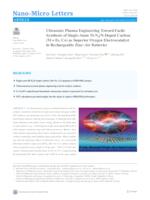 Ultrasonic Plasma Engineering Toward Facile Synthesis of Single-Atom M-N4/N-Doped Carbon (M = Fe, Co) as Superior Oxygen Electrocatalyst in Rechargeable Zinc–Air Batteries