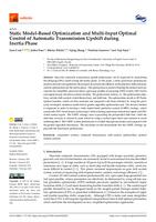 Static Model-Based Optimization and Multi-Input Optimal Control of Automatic Transmission Upshift during Inertia Phase