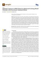 Optimal Control of a PHEV Based on Backward-Looking Model Extended with Powertrain Transient Effects