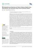 Receding-Horizon Prediction of Vehicle Velocity Profile Using Deterministic and Stochastic Deep Neural Network Models