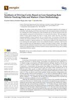 Synthesis of Driving Cycles Based on Low-Sampling-Rate Vehicle-Tracking Data and Markov Chain Methodology