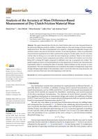 Analysis of the Accuracy of Mass Difference-Based Measurement of Dry Clutch Friction Material Wear