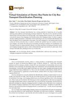 Virtual Simulation of Electric Bus Fleets for City Bus Transport Electrification Planning