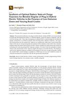 Synthesis of Optimal Battery State-of-Charge Trajectory for Blended Regime of Plug-in Hybrid Electric Vehicles in the Presence of Low-Emission Zones and Varying Road Grades