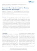 Automated Marker Localization in the Planning Phase of Robotic Neurosurgery