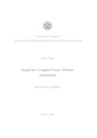 Implicitly coupled finite volume algorithms