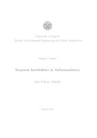 Transient instabilities in turbomachinery