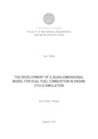 The development of a quasi-dimensional model for dual fuel combustion in engine cycle-simulation
