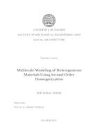 Multiscale modeling of heterogeneous materials using second-order homogenization
