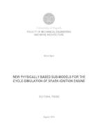 New physically based sub-models for the cycle-simulation of spark-ignition engine
