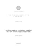 The role of energy storage in planning of a 100% renewable energy systems