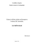 Utjecaj veličine otiska na Knoopovu  tvrdoću SiC keramike