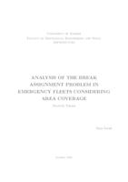 Analysis of the break assignment problem in emergency fleets considering area coverage