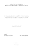 Analiza ekonomski održivog potencijala obnovljivih izvora u energetici Malte