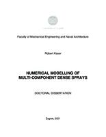 Numerical modelling of multi-component dense sprays