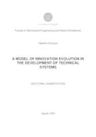 A model of innovation evolution in the development of technical systems