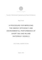 A procedure for improving the energy efficiency and environmental performance of short sea and inland waterway vessels