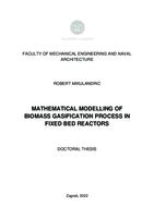 Mathematical modelling of biomass gasification process in fixed bed reactors