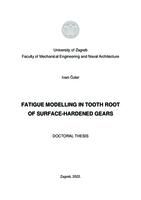 Fatigue modelling in tooth root of surface-hardened gears