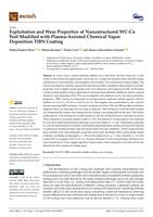 prikaz prve stranice dokumenta Exploitation and Wear Properties of Nanostructured WC-Co Tool Modified with Plasma-Assisted Chemical Vapor Deposition TiBN Coating