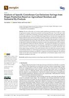 prikaz prve stranice dokumenta Analysis of Specific Greenhouse Gas Emissions Savings from Biogas Production Based on Agricultural Residues and Industrial By-Products
