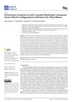 prikaz prve stranice dokumenta Performance Analysis of Fully Actuated Multirotor Unmanned Aerial Vehicle Configurations with Passively Tilted Rotors