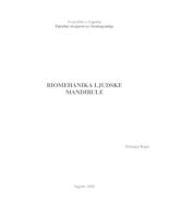 prikaz prve stranice dokumenta Biomehanika ljudske mandibule