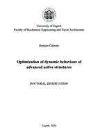 prikaz prve stranice dokumenta Optimization of dynamic behaviour of advanced active structures