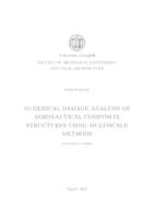prikaz prve stranice dokumenta Numerical damage analysis of aeronautical composite structures using multiscale methods