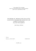 prikaz prve stranice dokumenta Numerical modelling of autoignition chemistry kinetics in computational fluid dynamics 