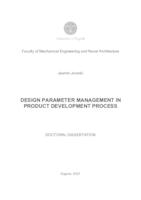 prikaz prve stranice dokumenta Design parameter management in product development process